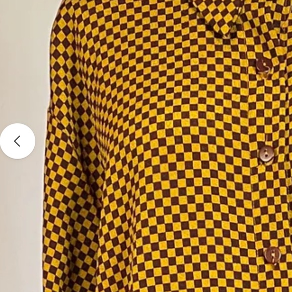 Lisa Says Gah checkered matching set cold Bailey top Medium - Picture 12 of 14